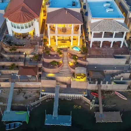 Paradise Riverfront Home with Spa and Dock Sleeps 16+