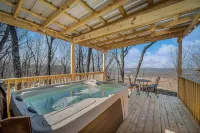 Serene Cabin Retreat with Hot Tub and Fire Pit - Charming Escape Hotels in DeKalb County