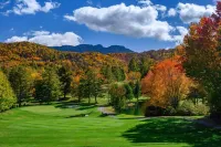 Relaxing retreat on Otter Falls with views of Grandfather Mountain.