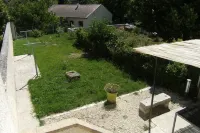 house in a village of the enclave of the popes