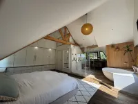 Villa with wooded park, near beach and paths