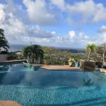 Spectacular View of St Thomas Harbor from both floors & Pool at Bettye’s Villa.