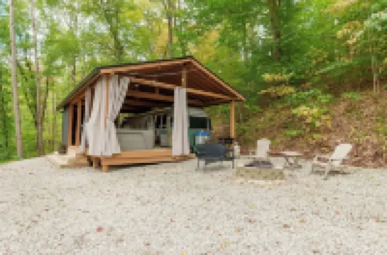 2-Person Romantic Airstream Glamper in Hocking Hills, Ohio