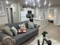 New Charming 3-bedroom home each w/TVs, 6 Beds, 2 Full Bath, Corner lot parking.