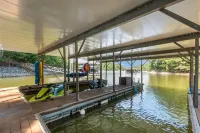 Waterfront cabin with party dock. We are pet friendly so bring the whole family.