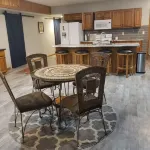 Spacious place w/ outside kitchen.  Close to the Apple River and so much more.