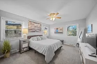 Patio and Relaxing Waterfall Pond Retreat - Charming Oasis