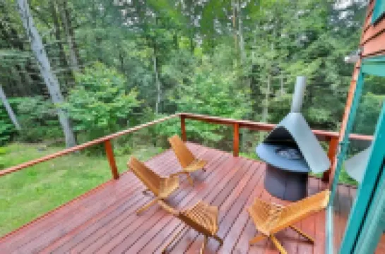 Oversized Deck and Scenic Waterfall Access - Stunning Serene Oasis