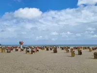 Apartment in Travemünde with a central location, terrace and beach chair