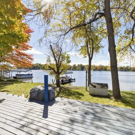 Lakefront Home with Dock, Firepit & Private Deck