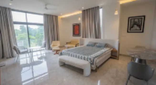 1-bedroom apartment in fabulous Vadodara with fitness room with all amenities.