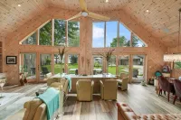 LAKEFRONT HOME w BEACH @ HIGGINS LAKE !