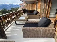 Luxury apartment in Veysonnaz - Balcony