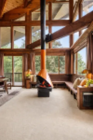 Lakeview Cabin > Unique Mid-Century Tucked in Bluff