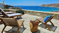 Villa with Private Infinity Pool, Steps from Elia Beach - 4-Star