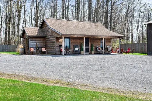Adorable Cabin. Cozy & comfy. Coffee bar, firepit, horseshoes, hammock, grill