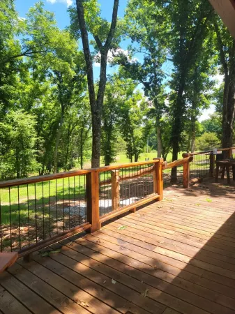 Custom craftsman cabin overlooking the Kings river.