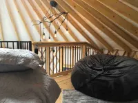 Soak in the Hot Tub & View the Stars Starlight Yurt"