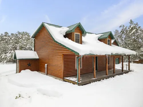 Cabin In the Pines, On Snowmobile Trail