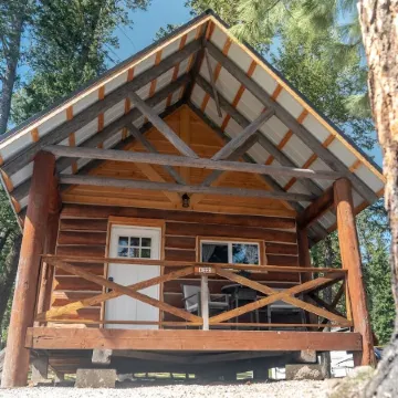 Deer Cabin at Glacier Hidden Cabins near Glacier National Park