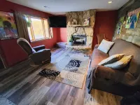 Waterfront Cabin w/ Sunset View, WiFi, HUGE yard, and Fire-pit!