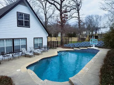 Cedar Sunsets - Lakefront Retreat with Private Pool & Gameroom!