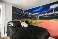 Unique Sports-Themed Haven with Foosball and Basketball - Sporty Retreat Hotels in Cleveland Heights