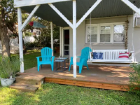 Marshfront Suite downstairs @ the Sea Pear Cottage — views + steps to the beach!