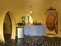 Adobe-style Dome Home with a pool In A Lush garden minutes from the beach.
