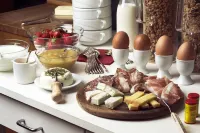 Castel de Daval - breakfast
