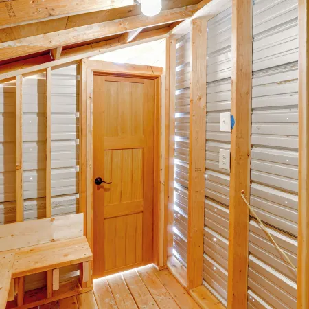 Mtn Views & Fireplace: Cozy Trout Creek Tiny Home