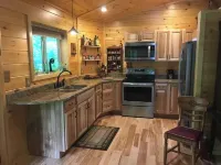 Riverfront! Private, short walk to town