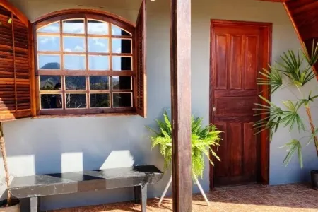 Chalet with mountain views at Jybá Brewery
