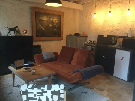 Duplex studio with small garden at the foot of the château Отели в г. Ножан-ле-Ротру