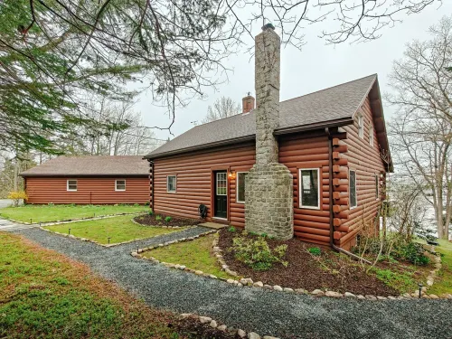 NEW!  3 Acre Log Cabin w/ Bay Views, Firepit & Grill Near Acadia Hotels in Sullivan