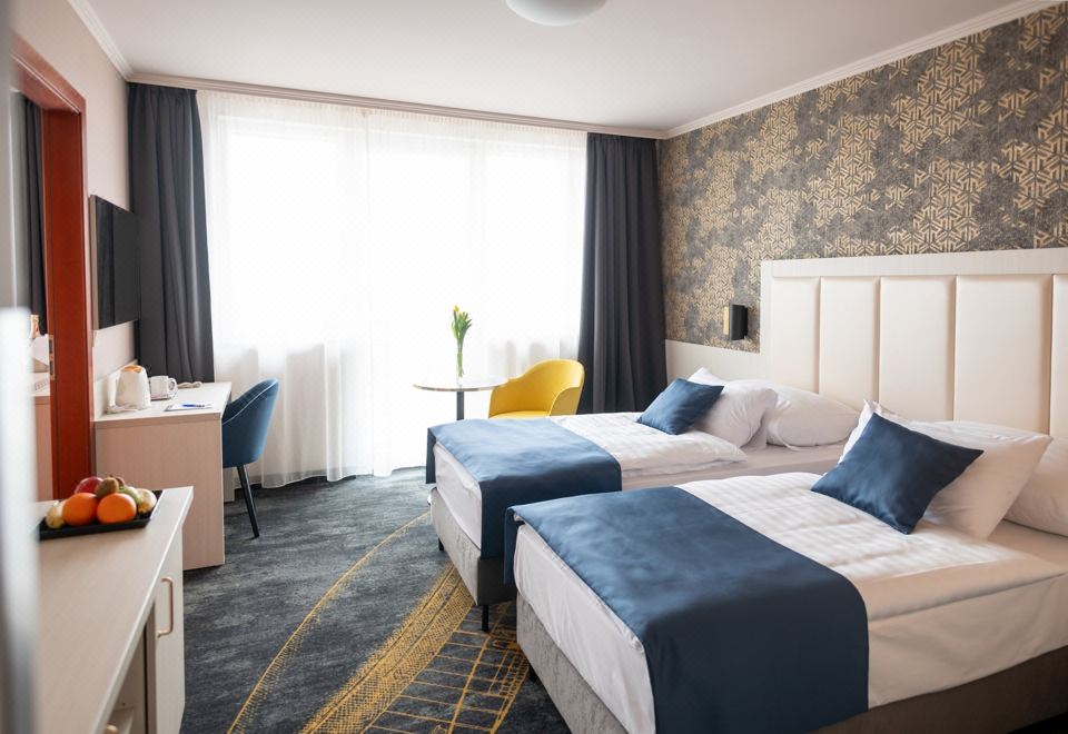 에어포트 호텔 부다페스트의 레스토랑 전경