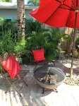 Chill on the Patio Overlooking the Pool & Lush Gardens & Grill Your Dinner!