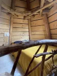 Quiet, Comfortable Wooden Tepee in a Small Jura Village Near Our Horses.
