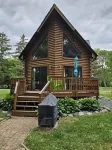 Evergreen Lodge,Waterfront Log Cabin,Wolf River,Partridge Lake,Fremont,Wisconsin