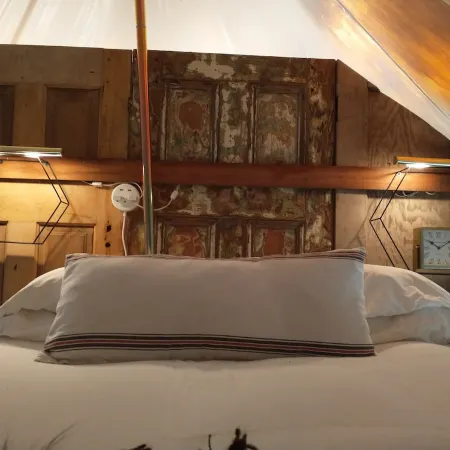 Bainbridge Island Dome Tent on a Farm with a Pool
