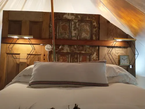 Bainbridge Island Dome Tent on a Farm with a Pool