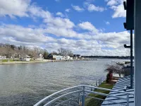 Riverside Retreat with 6 Balconies and Saugatuck Views!