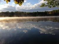 Lake front Custom Log home .Kayaks Loons Bald eagles fox & turkeys included. Hotel a Hayes Township
