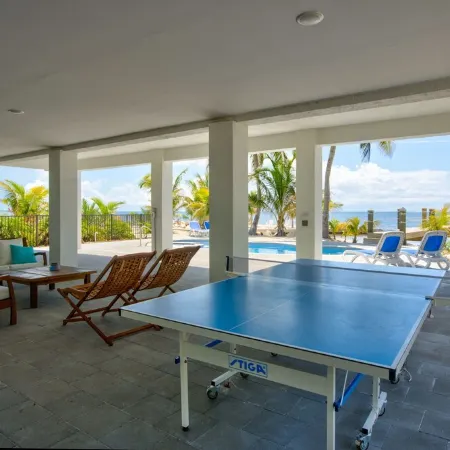 Wide Horizon oceanfront.  4 bedroom, 4 ½ bath,  kayaks, pool + observation deck.