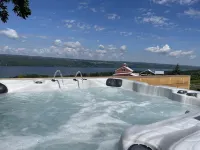 Luxury Home w/ Seneca Lake Views, Pool, Hot Tub, & Fast Wi-Fi 🐶 Hotels in Hector