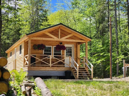 New Cabin on Pennamaquan River. Relax in comfort and privacy .