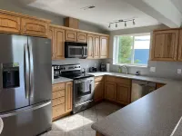 Newly remodeled apartment over shop, 1 block from airport