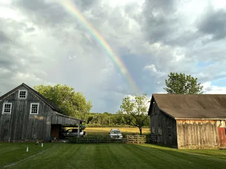 Historic Stone Farmhouse w/ Pool and Wood-Fired Hot Tub on 13-acre Property