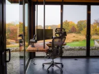 Modern Glass House with Pool & Catskill views in Hudson Valley 格林波特住宿飯店