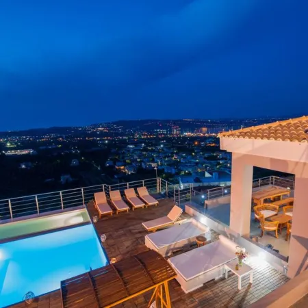Villa Kedria with a Panoramic Ocean View